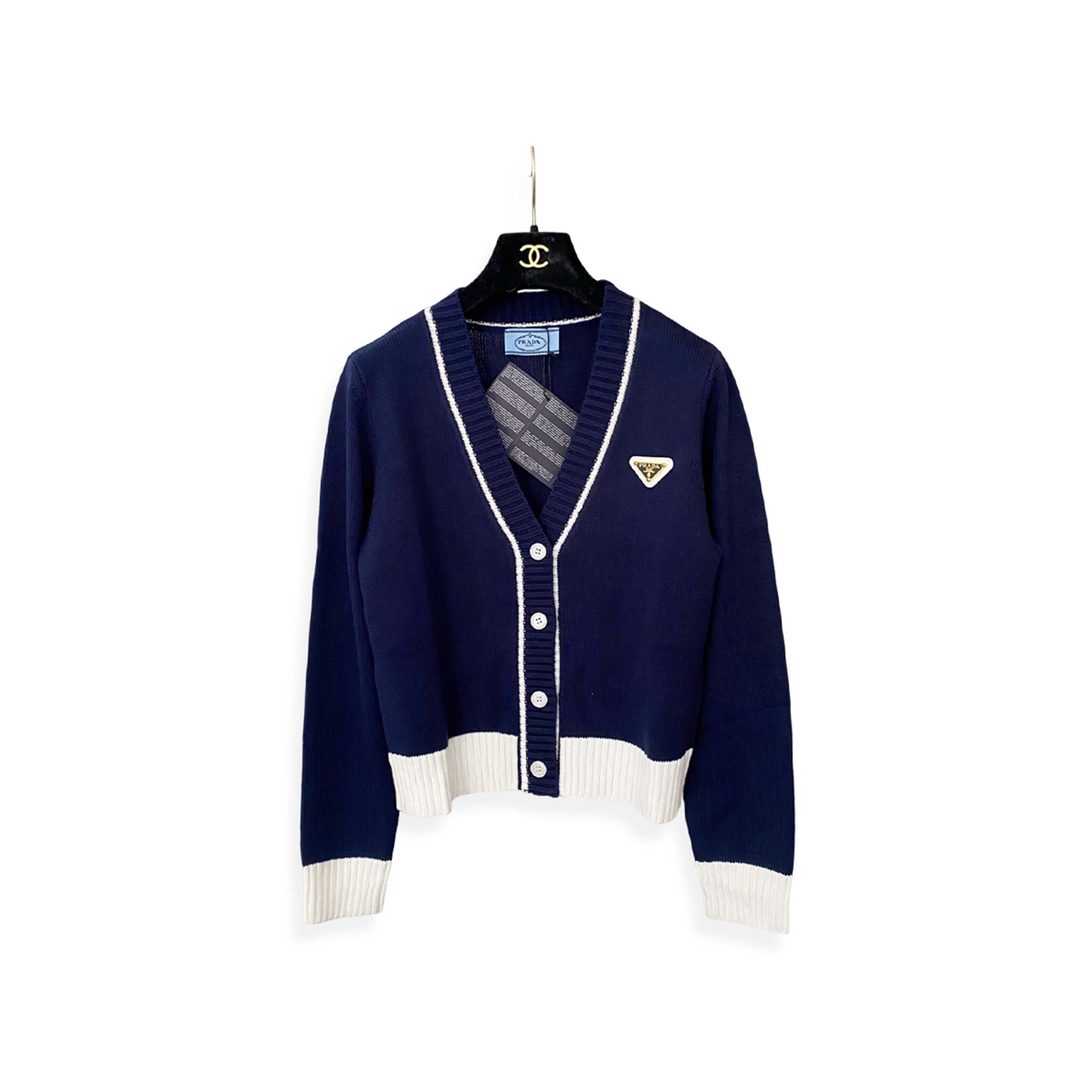 PRADA CONTRASTING CARDIGAN 